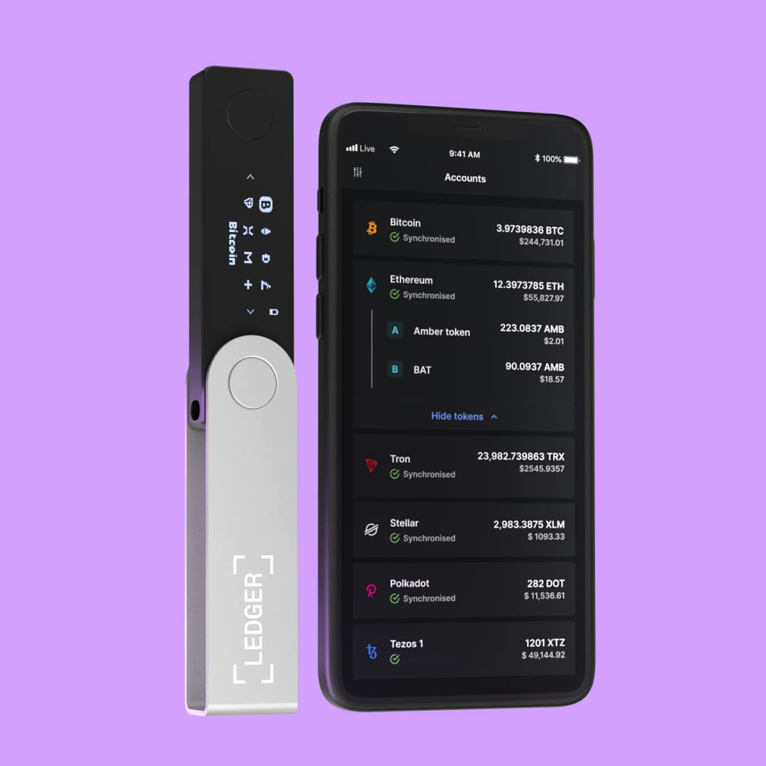 Ledger Nano X (Ónix Negro) - Protege y gestiona Tus cripto y NFTs Desde Cualquier Lugar con Nuestra Billetera de Hardware con Bluetooth®.