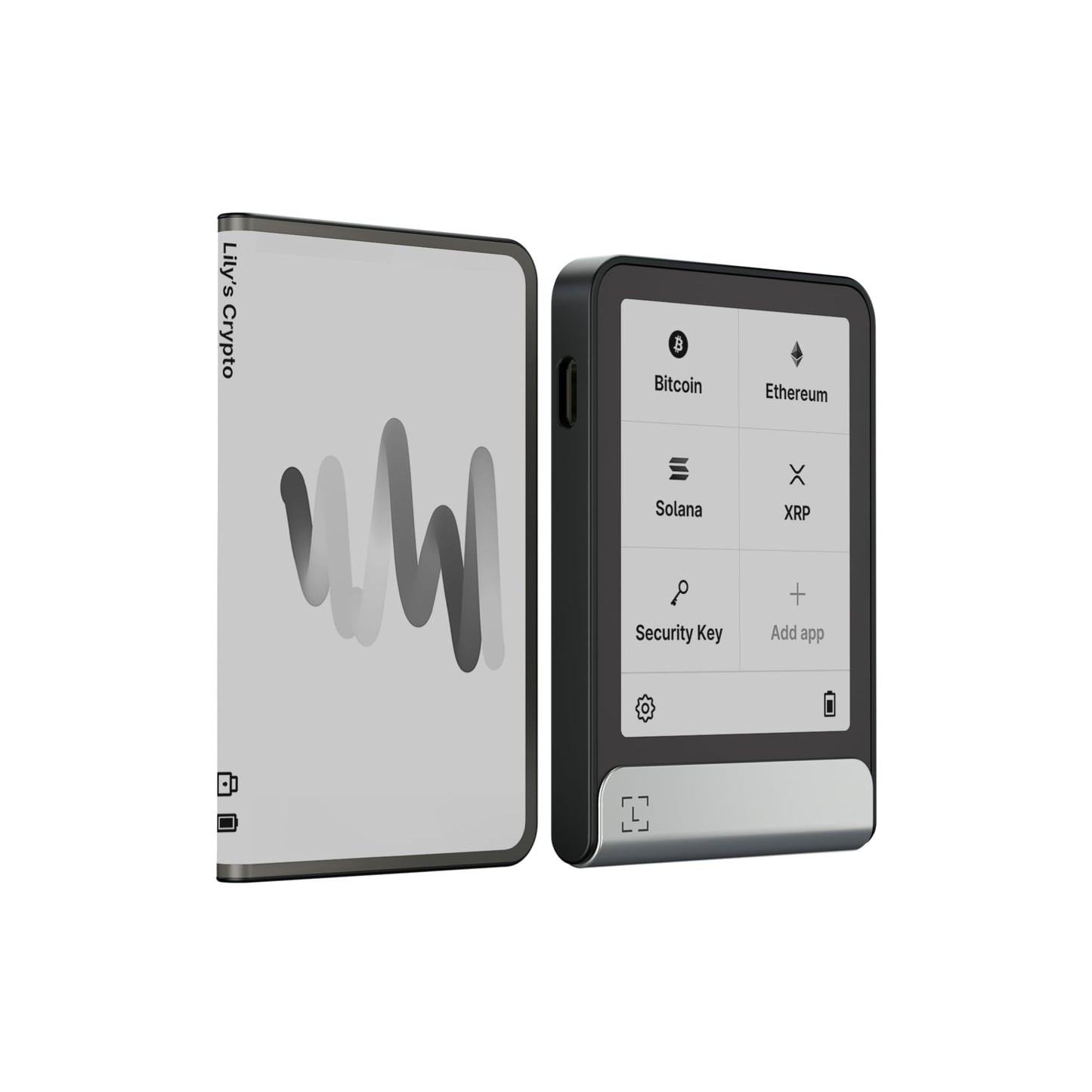 Ledger STAX - Billetera cripto de próxima generación con Pantalla táctil Segura E Ink Curva