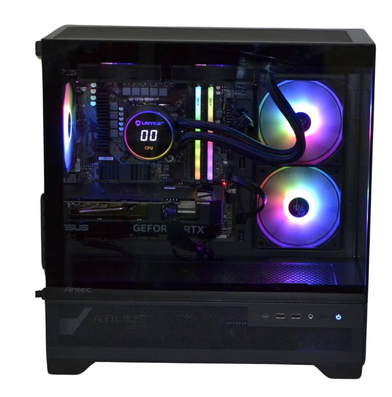 TrendingPC PC Gaming AMD Ryzen 7 8700f X 8x5,0ghz • NVIDIA RTX 5070 12gb • 32gb RAM DDR5 6000mhz • WiFi 6 y Bluetooth 5.2 • SSD m.2 1tb • Refrigeración Líquida 240mm • Windows 11 Pro • PC Gamer