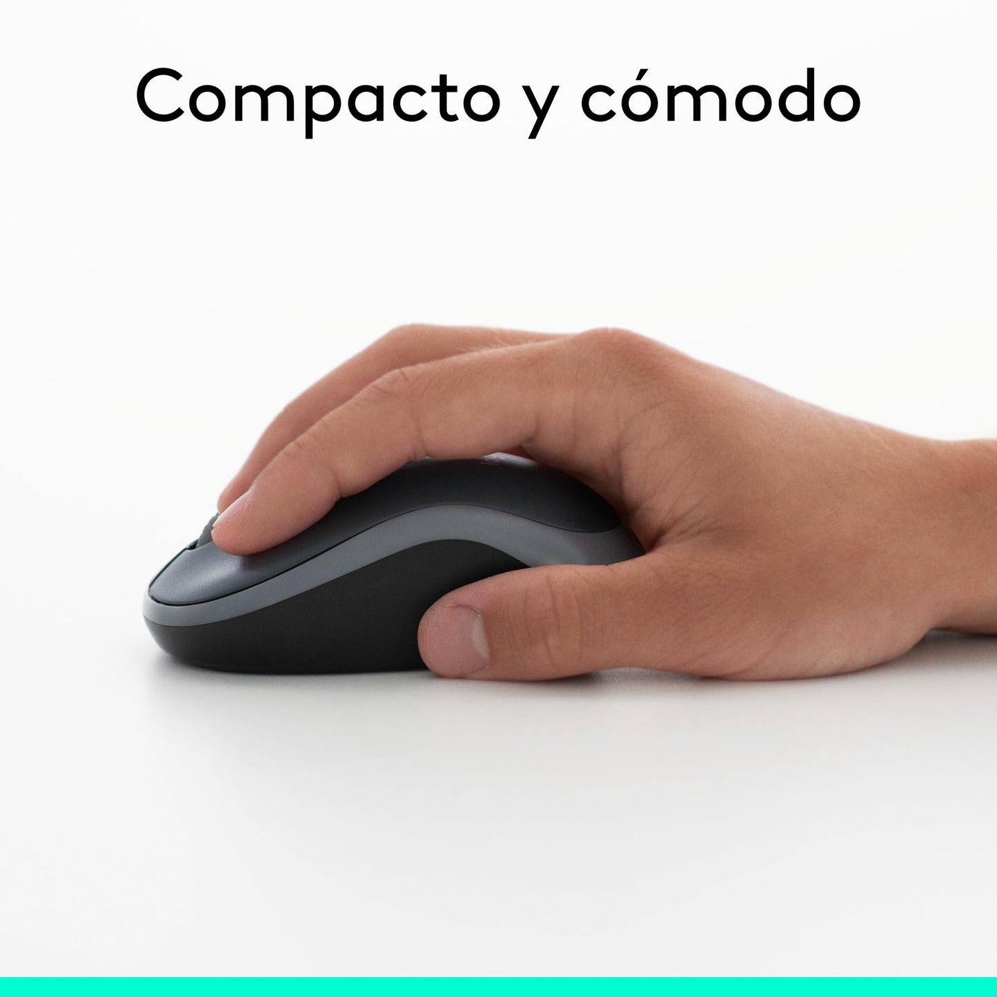 Logitech M185 Ratón Inalámbrico, 2.4GHz con Mini Receptor USB, Batería de 12 Meses, Seguimiento Óptico con Resolución de 1000 dpi, Ambidiestro, Compatible con PC, Mac, Portátil - Gris