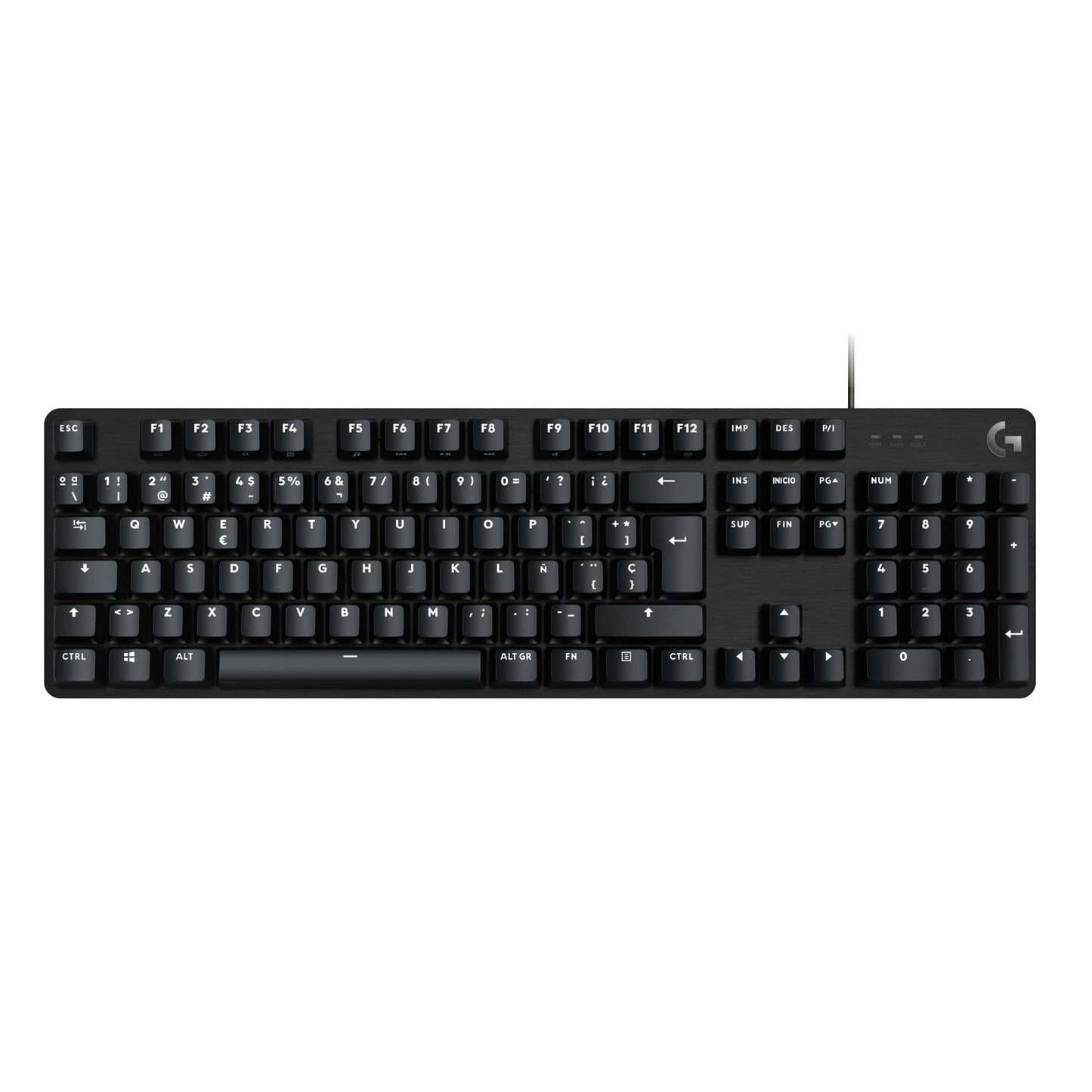 Logitech G413 SE Full-Size Teclado Mecánico para Gaming - Retroiluminado con Interruptores Mecánicos Táctiles, Anti-Ghosting, Compatible con Windows, macOS, Disposición QWERTY Español - Negro