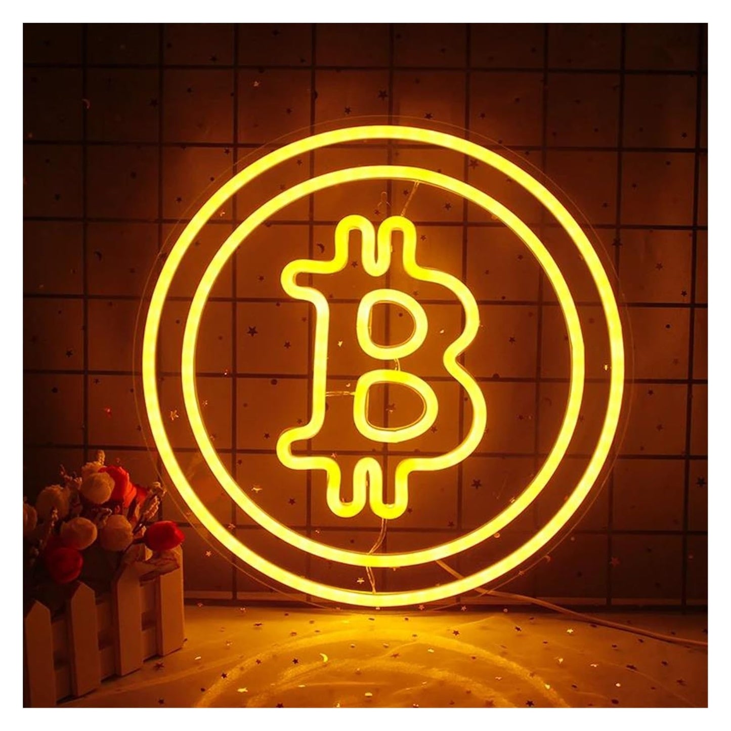 SHOUXI Decoración Lámparas Señales De Luz De Neón LED Bitcoin Bar Restaurante Decoración Tienda Interior Lámpara De Neón Publicidad Comercial Decoración De Pared