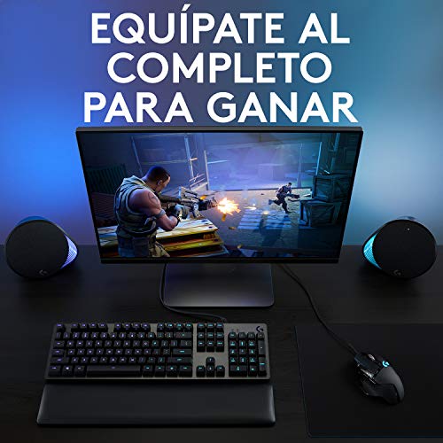 Logitech G502 HERO Ratón Gaming con Cable Alto Rendimiento, Captor HERO 25K, 25,600 DPI, RGB, Peso Personalizable, 11 Botones Programables, Memoria Integrada, PC/Mac - Negro