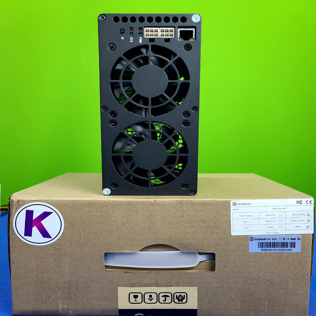 Goldshell KD Box II KDA Kadena Miner Dual Modes 5T/400W or 3.5T/260W with 750W PSU Ready to Ship