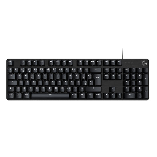 Logitech G413 SE Full-Size Teclado Mecánico para Gaming - Retroiluminado con Interruptores Mecánicos Táctiles, Anti-Ghosting, Compatible con Windows, macOS, Disposición QWERTY Español - Negro