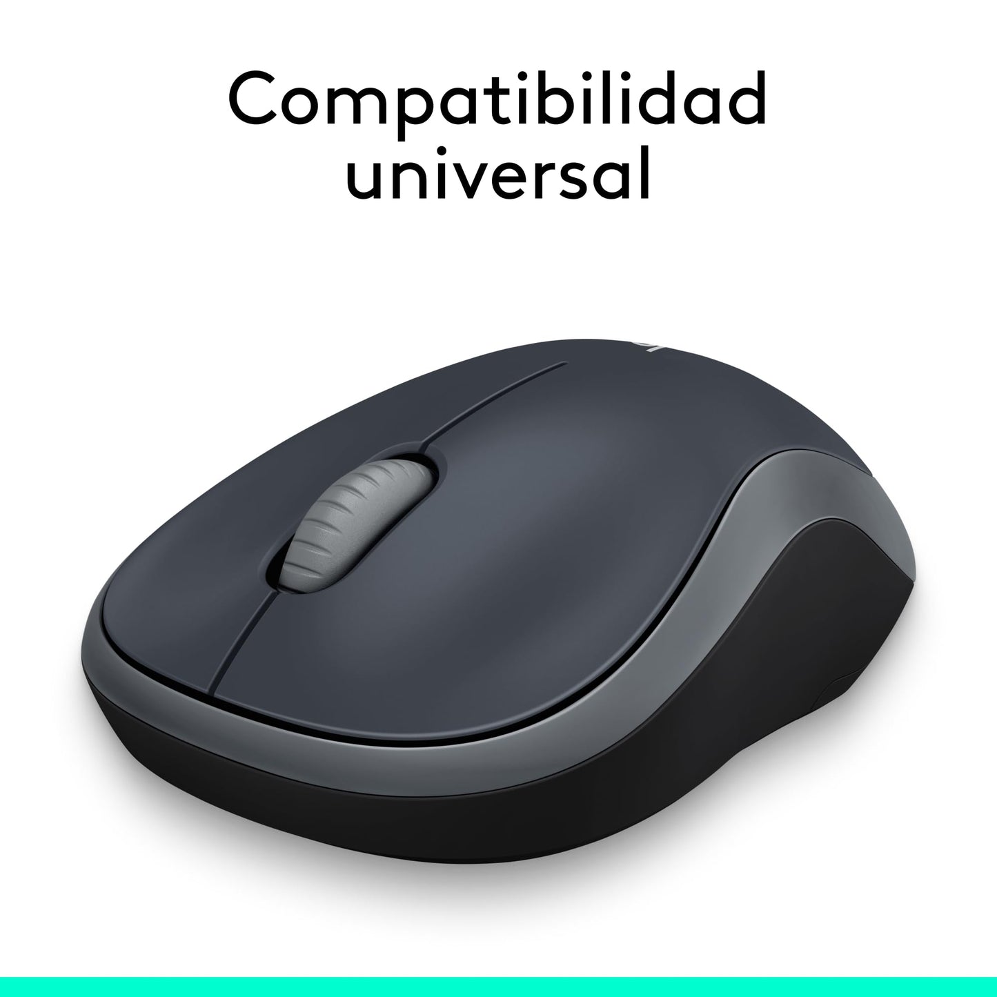 Logitech M185 Ratón Inalámbrico, 2.4GHz con Mini Receptor USB, Batería de 12 Meses, Seguimiento Óptico con Resolución de 1000 dpi, Ambidiestro, Compatible con PC, Mac, Portátil - Gris