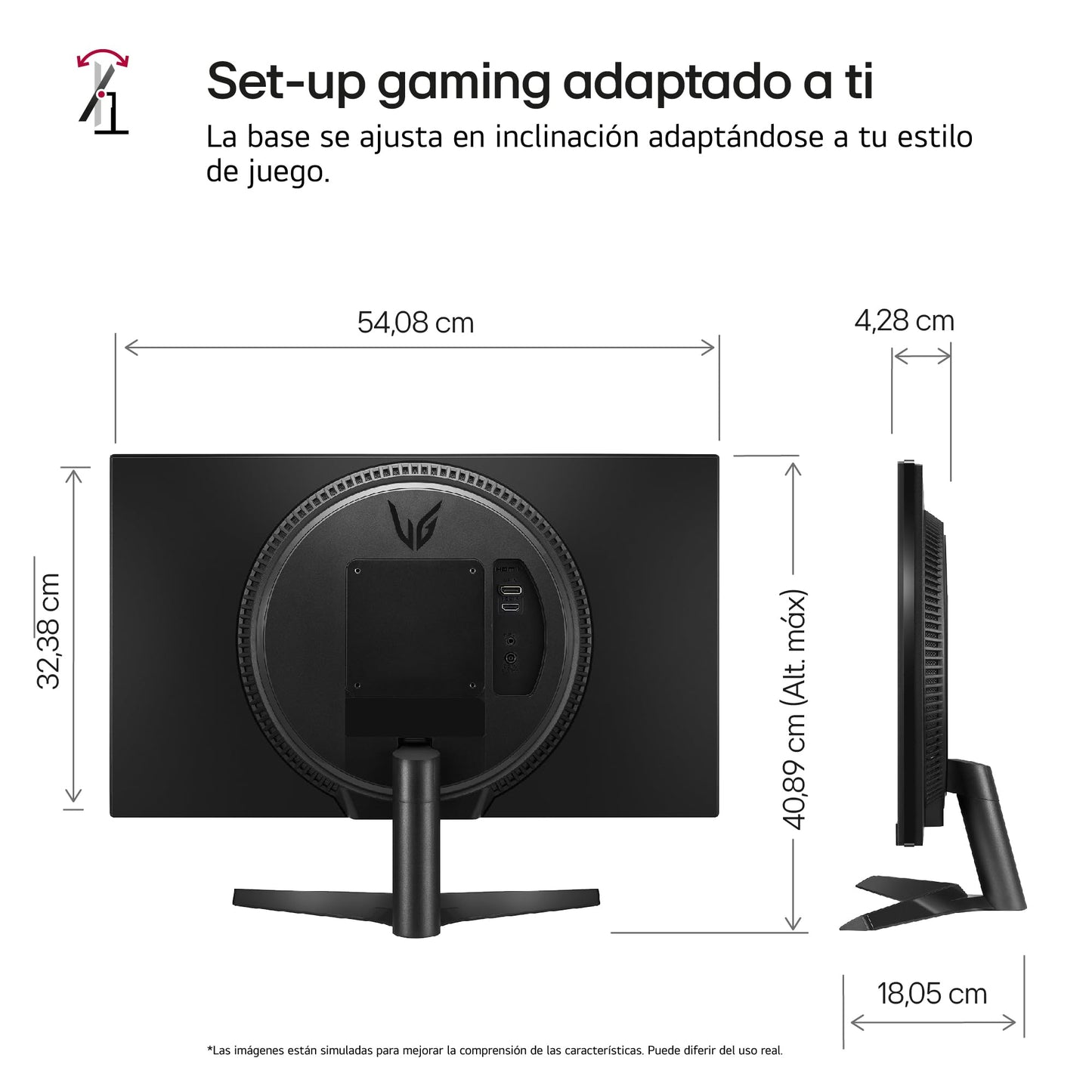 LG 24GS60F B - Monitor Ultragear, 24 Pulgadas, FHD 1080p, 16:9; Panel IPS, 1920x1080, Clasificación E, 180 Hz, 1ms, Negro