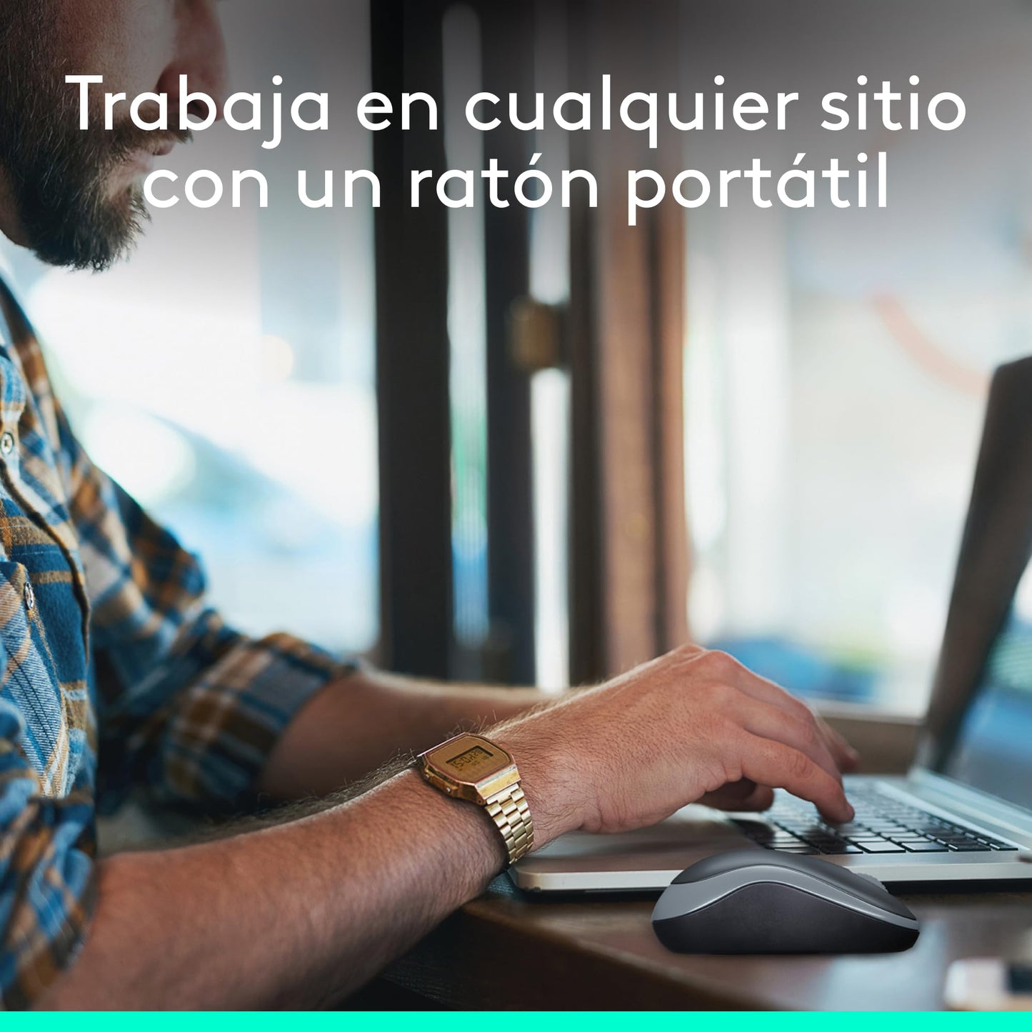 Logitech M185 Ratón Inalámbrico, 2.4GHz con Mini Receptor USB, Batería de 12 Meses, Seguimiento Óptico con Resolución de 1000 dpi, Ambidiestro, Compatible con PC, Mac, Portátil - Gris