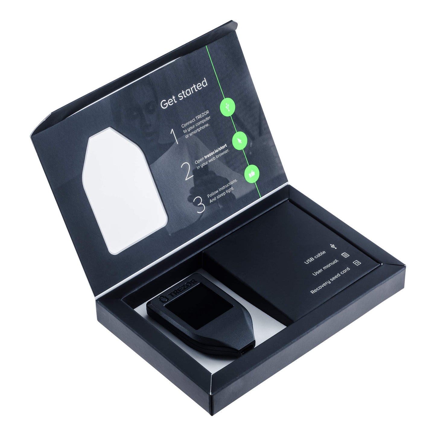 Trezor Model T - Crypto Hardware Wallet con Pantalla Táctil LCD, Protege Bitcoin y Miles de Monedas con Máxima Seguridad