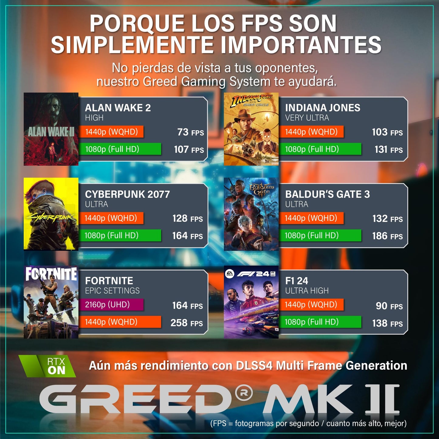 Greed®Mk2 Pro - 4K High End Gaming PC Raytracing - Intel Core i7 13700KF + Nvidia Geforce RTX 5070-5,4 GHz Ultra-rápido RGB + Ordenador de sobremesa - 32 GB DDR4 RAM - 1TB SSD - WLAN + W11 Pro